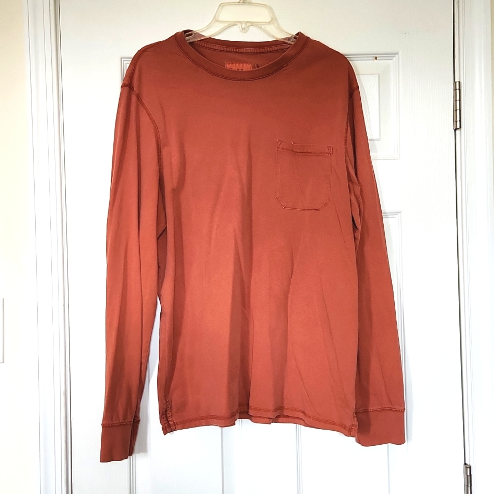 Burnt orange long sleeve shirt